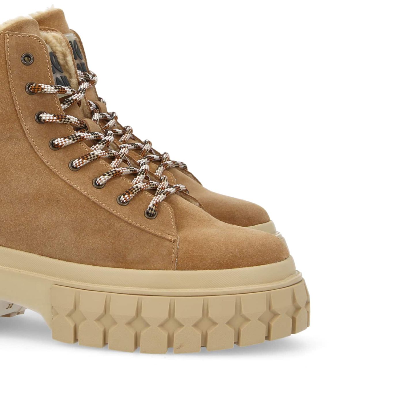 GRAVITEE LOW BOOTS W - SUEDE/FUR - NUTS